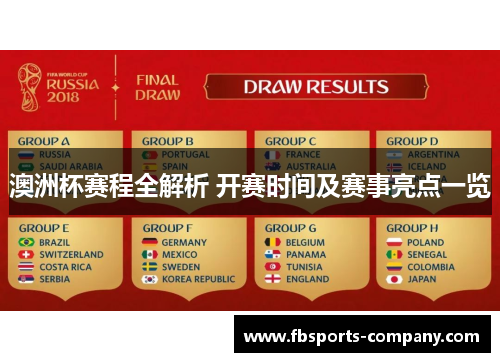 澳洲杯赛程全解析 开赛时间及赛事亮点一览