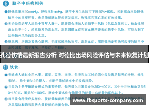 孔德伤情最新报告分析 对德比出场风险评估与未来恢复计划